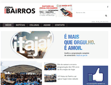 Tablet Screenshot of jornaldosbairros.tv